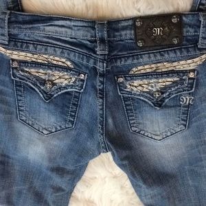 Miss me flap pocket boot cut jeans